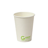 GREEN CHOICE Single Wall Cup PLA - 1000pcs - 5 Sizes