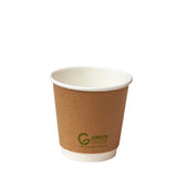 GREEN CHOICE Double Wall Cup PLA - 500pcs - 3 sizes