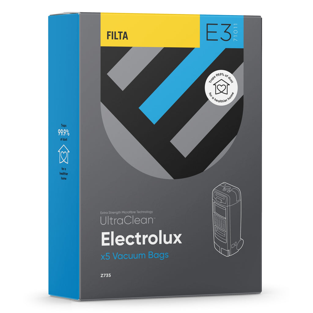 E3 -Ultraclean Vacuum Bags to suit ELECTROLUX Z355 - 5 PACK