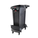 Rubbermaid SLIM JIM Single-Stream Cleaning Cart Kit - Black