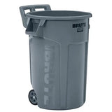 Rubbermaid Wheeled BRUTE Container, 166L Gray